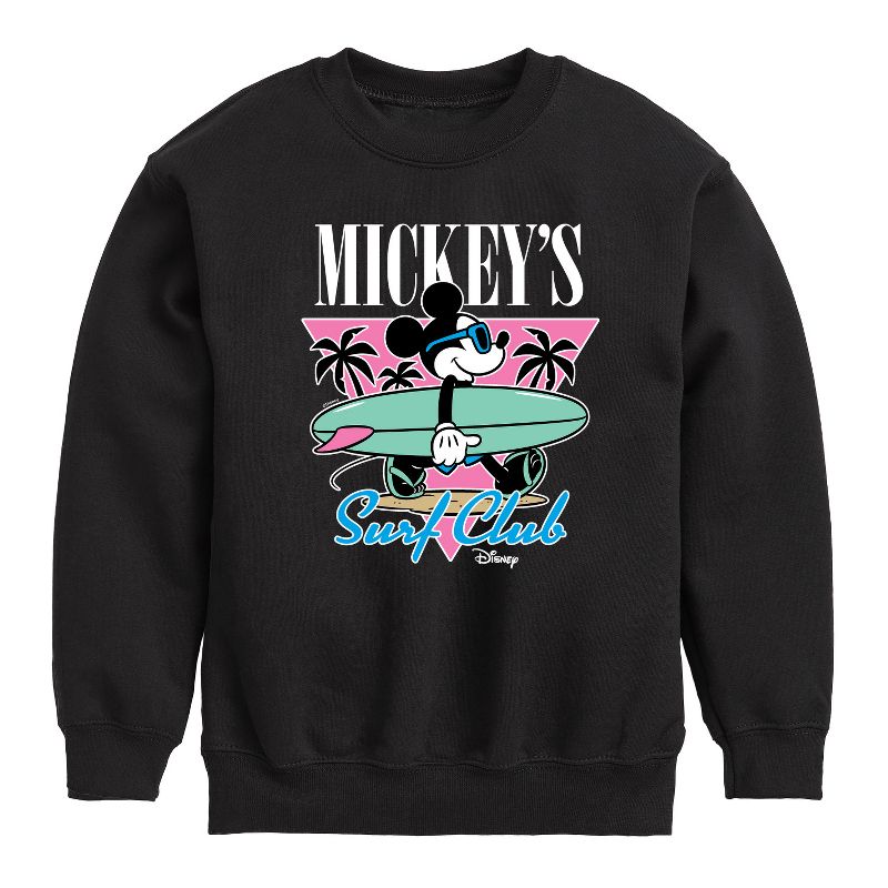 Boys' - Disney - Mickey & Friends Graphic Long Sleeve Fleece Sweatshirt
