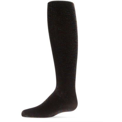 Memoi Liquid Metal Girl's Shimmer Tights Black Multi 2-4
