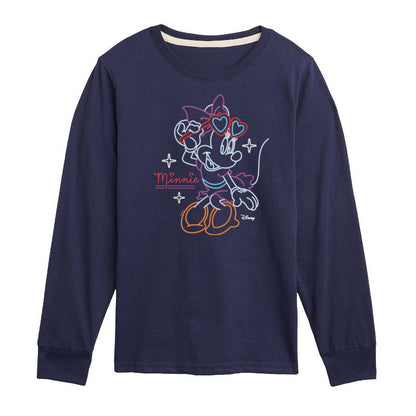 Boys' - Disney - Minnie Mouse Superstar Pose Long Sleeve Graphic T-Shirt