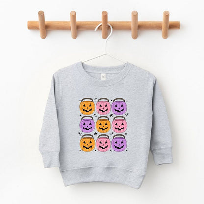 The Juniper Shop Halloween Candy Bucket Chart Toddler Graphic Sweatshirt