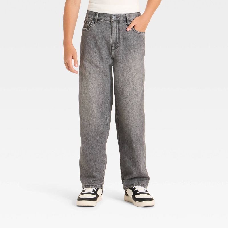 Boys' Mid-Rise Baggy Jeans - art class™