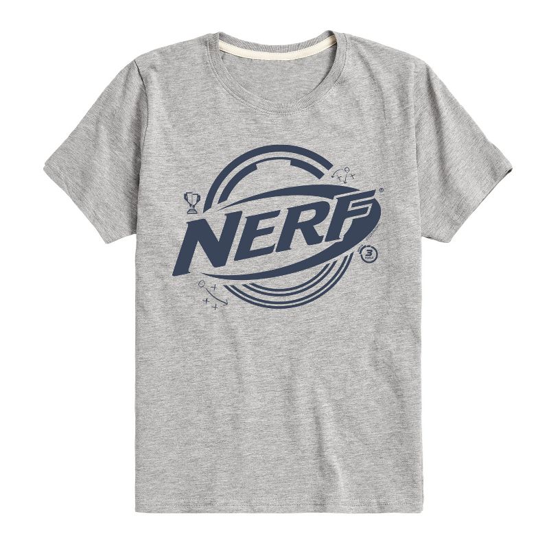 تي شيرت جرافيكي بأكمام قصيرة للأولاد من NERF - شعار وعناصر