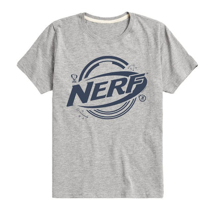 تي شيرت جرافيكي بأكمام قصيرة للأولاد من NERF - شعار وعناصر