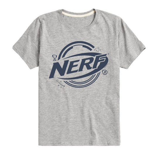 تي شيرت جرافيكي بأكمام قصيرة للأولاد من NERF - شعار وعناصر