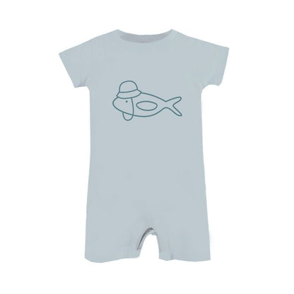 günamüna® Cotton Shortie Romper with DIAPER-ZiP