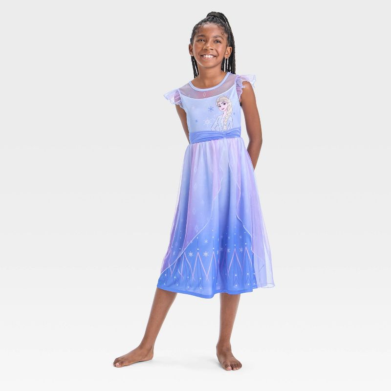 Girls' Frozen Elsa NightGown - Blue