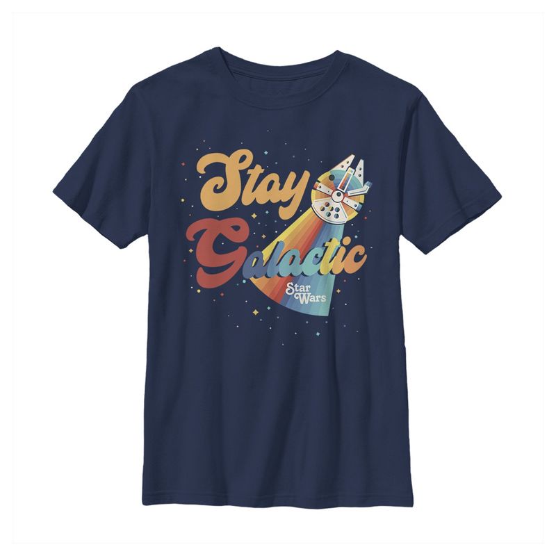 تي شيرت Star Wars Millennium Falcon Stay Galactic للأولاد