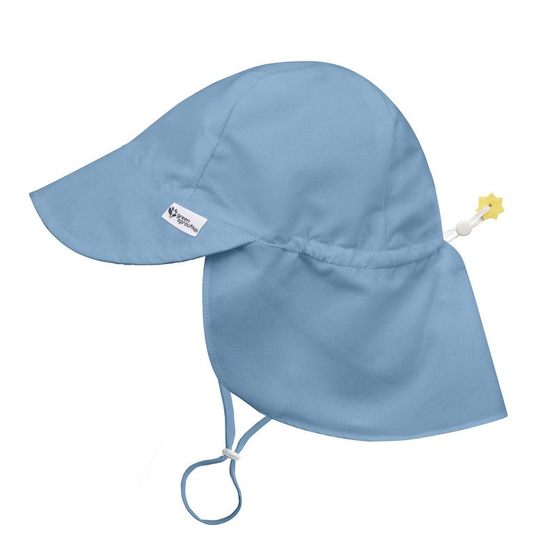 قبعة Green Sprouts Eco Flap للأطفال الصغار بعامل حماية من أشعة الشمس فوق البنفسجية 50+