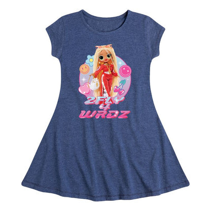 Girls' - LOL Surprise! - 2Fly 4 Wrdz Fit & Flair Cap Sleeve Dress