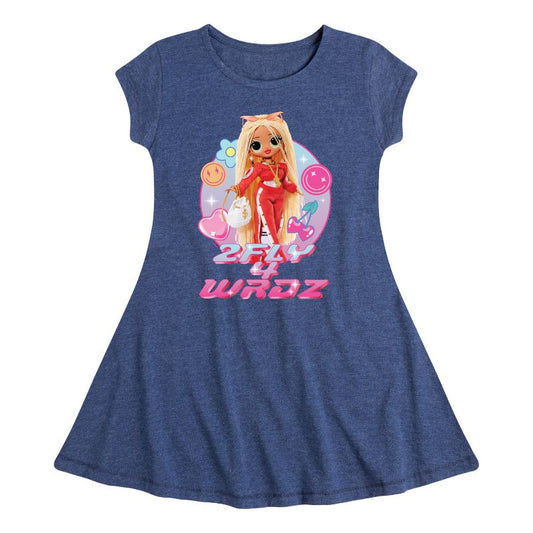 Girls' - LOL Surprise! - 2Fly 4 Wrdz Fit & Flair Cap Sleeve Dress