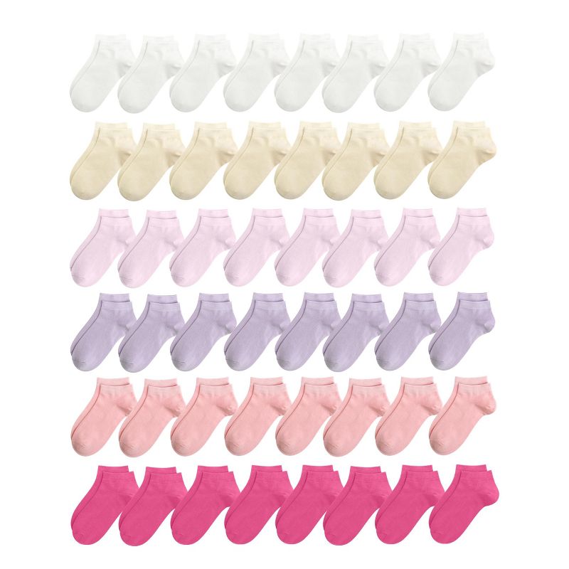 Kids Viscose Bamboo Ankle Socks Unisex Thin in Bulk Soft Boys Girls Stretch School Wholesale Socks 48 Pairs