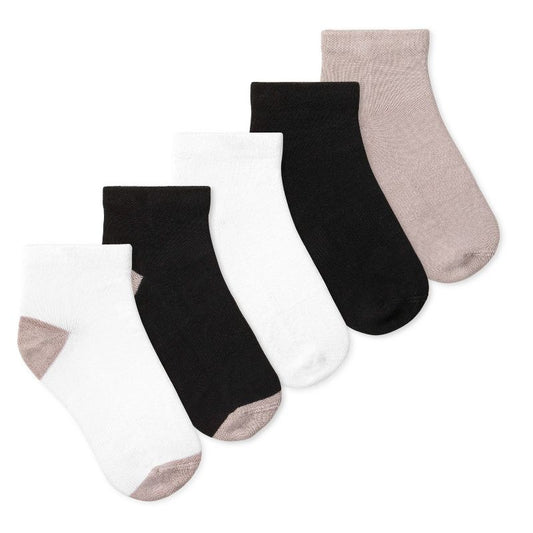 Lucky & Me Peyton Kids Ankle Socks Multiple Sizes Color Onyx (5-Pack)