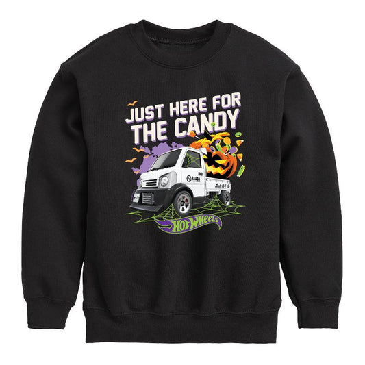 Boys' - Hot Wheels - Halloween Graphic Long Sleeve Fleece Sweatshirt