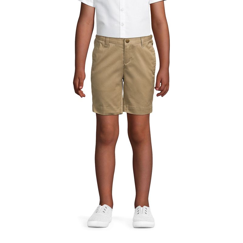 Lands' End Kids Plain Front Blend Chino Shorts