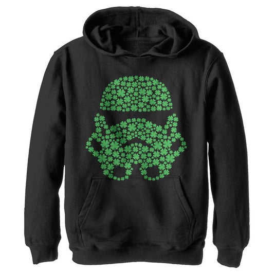 Boy's Star Wars St. Patrick's Day Shamrock Stormtrooper Pull Over Hoodie