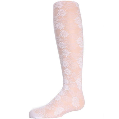 Memoi Girls' Flower Bunches Sheer Tights