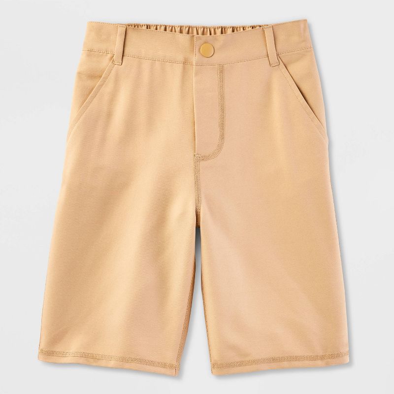 Boys' Adaptive Quick Dry Shorts - Cat & Jack™ Tan
