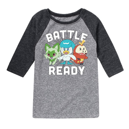 Boys' - Pokémon - Battle Ready Raglan Graphic T-Shirt