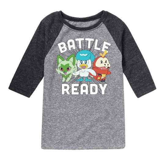 Boys' - Pokémon - Battle Ready Raglan Graphic T-Shirt