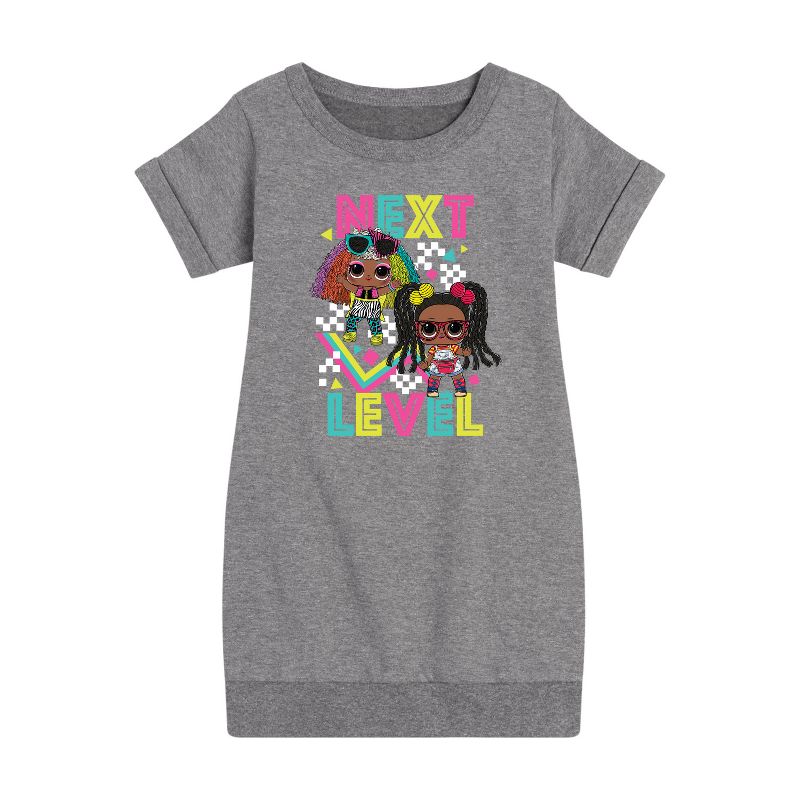 Girls' - LOL Surprise! - Next Level Graphic Short Sleeve Fleece Dress