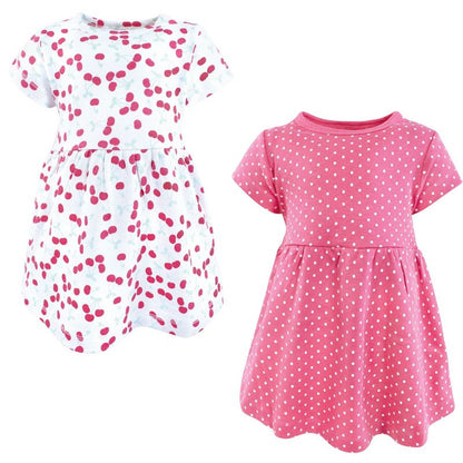 Luvable Friends Hudson Baby Short-Sleeve Dresses 2pk