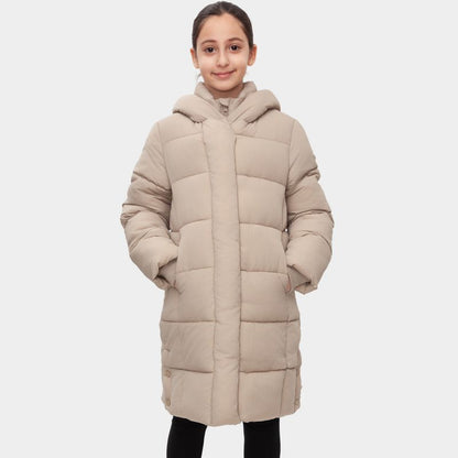 Rokka&Rolla Girls' Knee-Length Coat Long Puffer Jacket