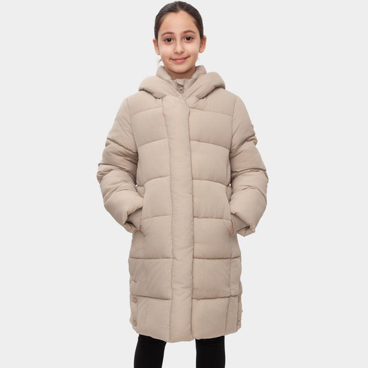 Rokka&Rolla Girls' Knee-Length Coat Long Puffer Jacket