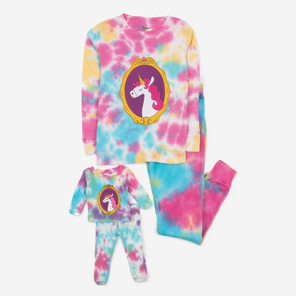 Leveret Girl and Doll Matching Cotton Pajamas - Classic Prints