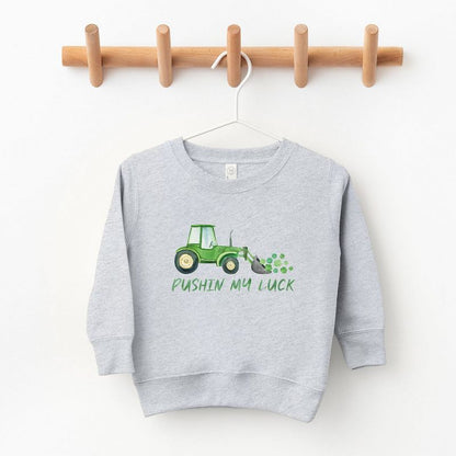 The Juniper Shop Pushin My Luck Toddler Graphic Sweatshirt