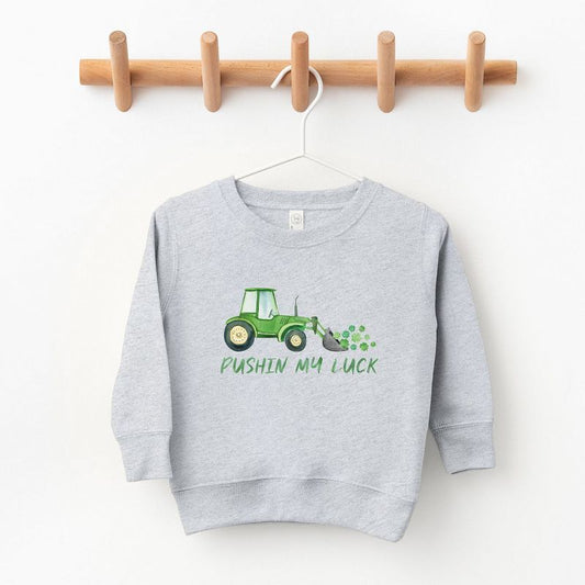 The Juniper Shop Pushin My Luck Toddler Graphic Sweatshirt
