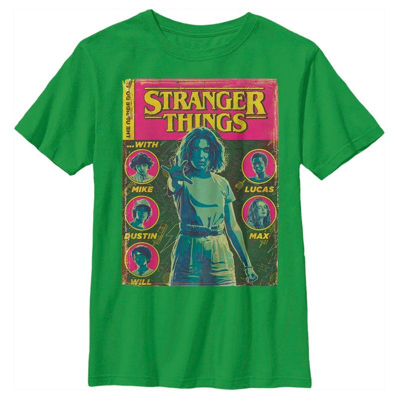 Boy's Stranger Things Vintage Comic Book Cover T-Shirt
