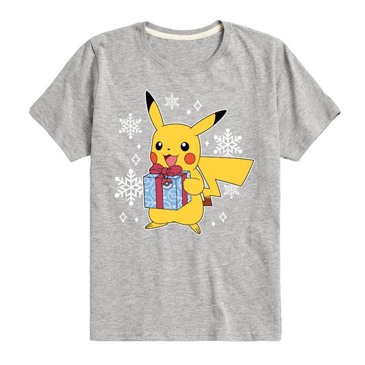 Boys' - Pokémon - Pika Presents Short Sleeve Graphic T-Shirt