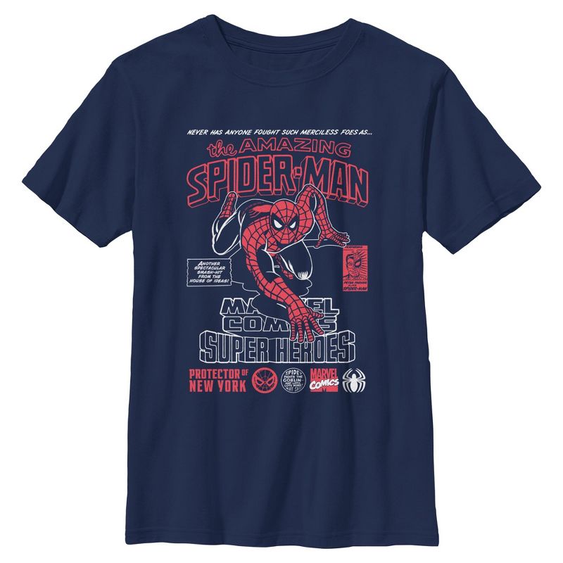 Boys Marvel: Spider-Man Protector of New York T Shirt