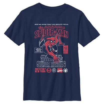 Boys Marvel: Spider-Man Protector of New York T Shirt