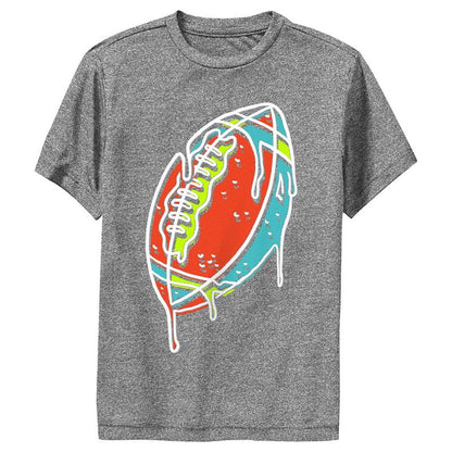 Boy's Lost Gods Red Blue Green Football Slime Performance Tee