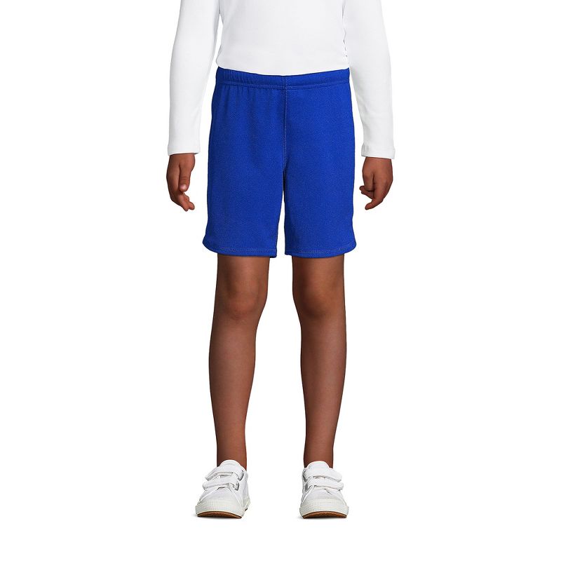 Lands' End School Uniform Kids Mesh Gym Shorts