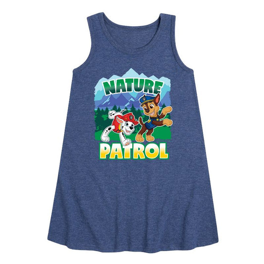 Girls' - Paw Patrol - Nature Patrol Graphic Sleeveless Aline Dress