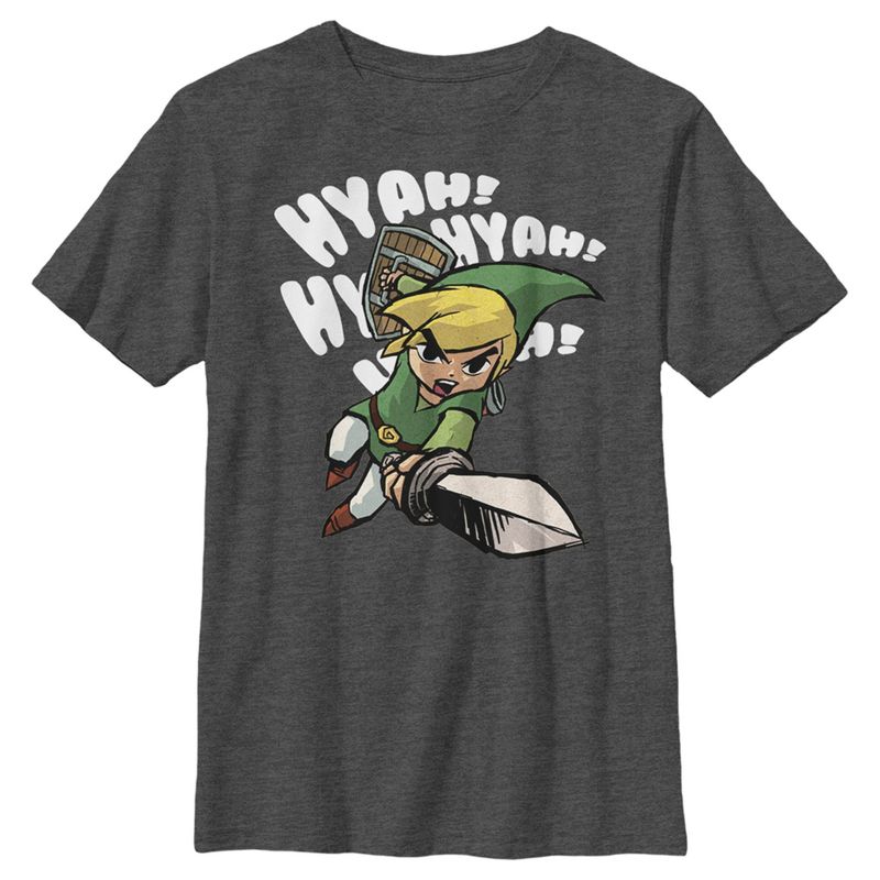 تي شيرت نينتندو ذا ليجند أوف زيلدا ذا ويندوكر لينك هاياه للأولاد