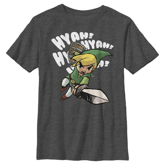 تي شيرت نينتندو ذا ليجند أوف زيلدا ذا ويندوكر لينك هاياه للأولاد