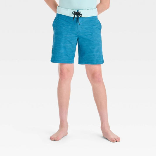 Boys' Solid Swim Shorts - art class™ Blue
