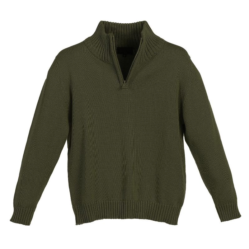 Gioberti Boy's Knitted Half Zip 100% Cotton Sweater