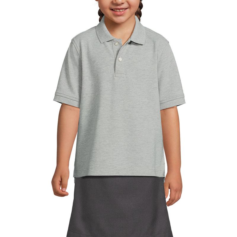 Lands' End School Uniform Kids Short Sleeve Mesh Polo Shirt