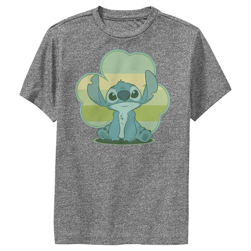 Boy's Lilo & Stitch Retro Shamrock Pride Performance Tee