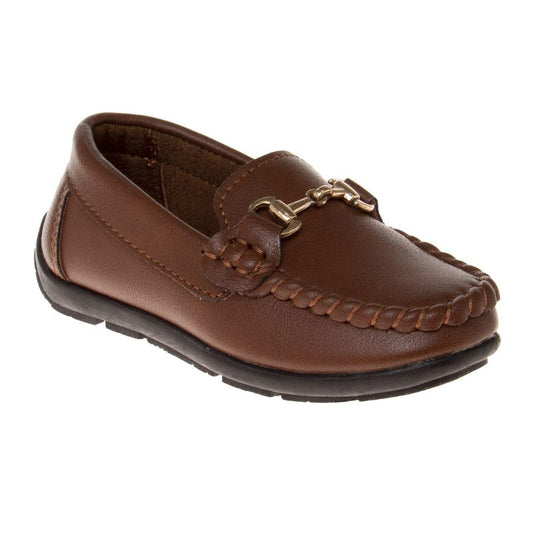 Josmo Toddler Boys Loafer Shoes: Penny Loafer Casual Slip-On Moccasin Flats for Boys' Dress Shoes (Toddler)