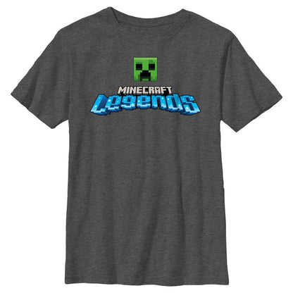تي شيرت بشعار Minecraft Legends Creeper للأولاد