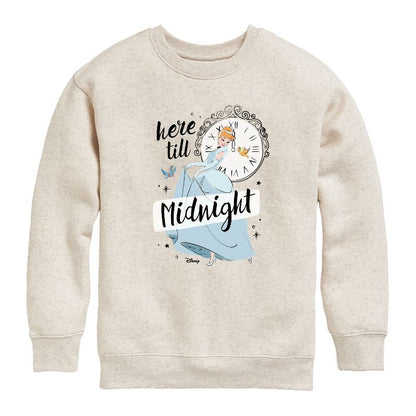 Boys' - Disney - Here Till Midnight Graphic Long Sleeve Fleece Sweatshirt