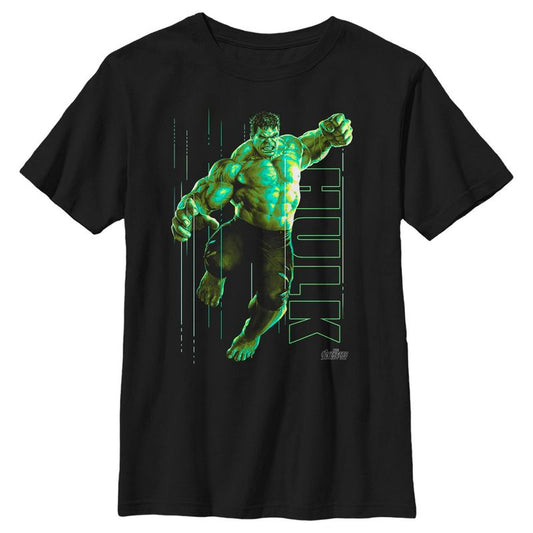 Boy's Marvel Avengers: Infinity War Incredible Hulk Jump Smash T-Shirt