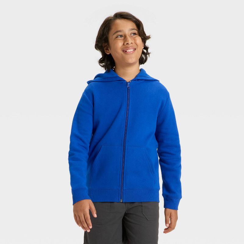 Boys' Fleece Zip-Up Hooded Sweatshirt - Cat & Jack™