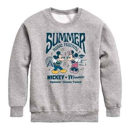 Boys' - Disney - Mickey & Friends Graphic Long Sleeve Fleece Sweatshirt