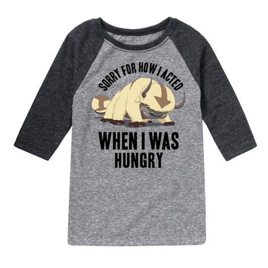 Boys' - Avatar: The Last Airbender - Appa Hungry Raglan Graphic T-Shirt